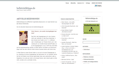 Desktop Screenshot of belletristiktipps.de