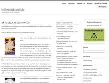 Tablet Screenshot of belletristiktipps.de